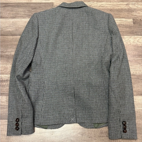 J. CREW Schoolboy Blazer Women's Sz 2 Wool Blend Houndstooth Work Classic Preppy - Picture 2 of 9